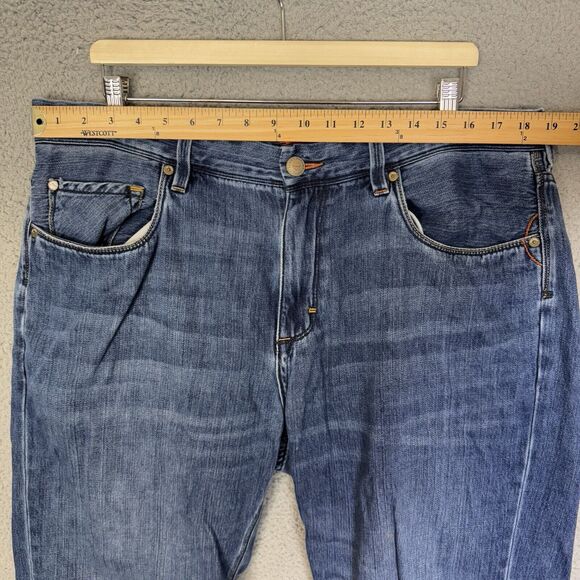 S Tommy Bahama‎ Jeans Mens 38x30 Blue Straight Leg Denim Stretch Standard - Picture 3 of 10